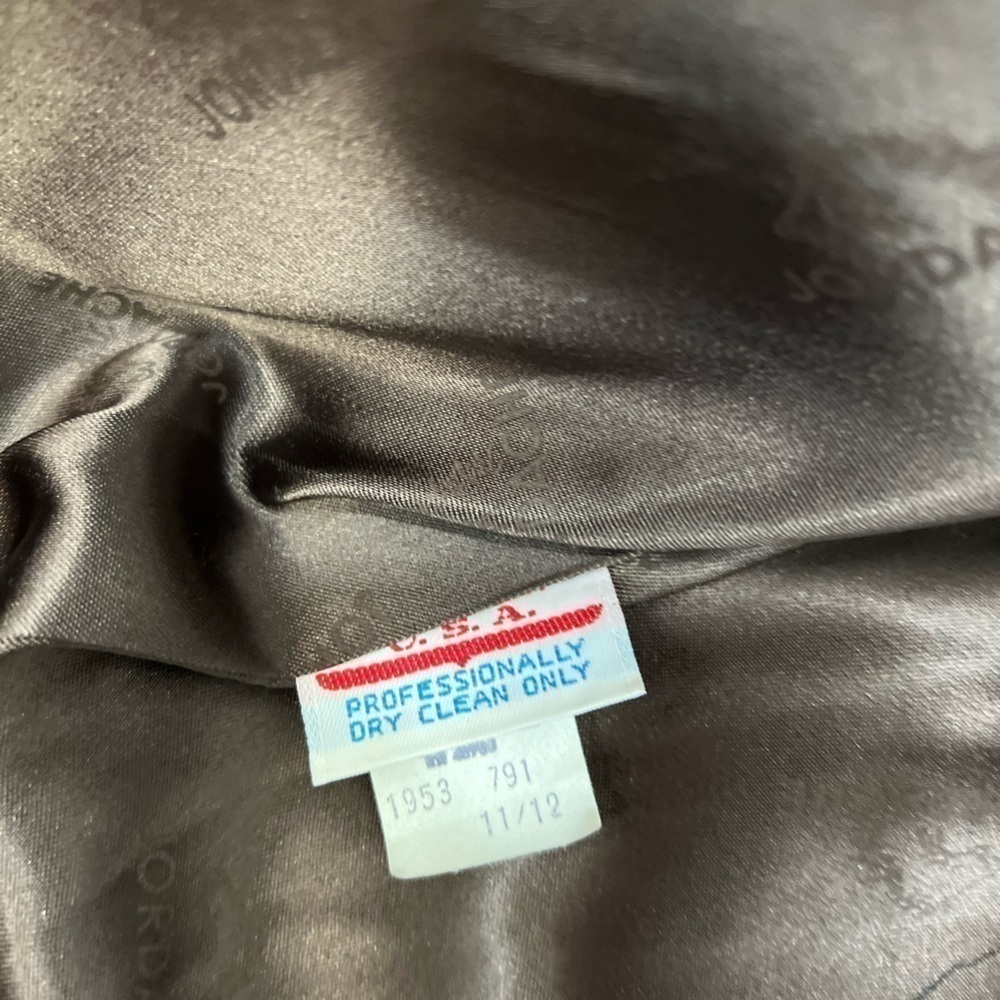 Vintage Jordache Faux Fur Lined Heavy Coat Jacket Glam Retro M/L - Picture 11 of 11